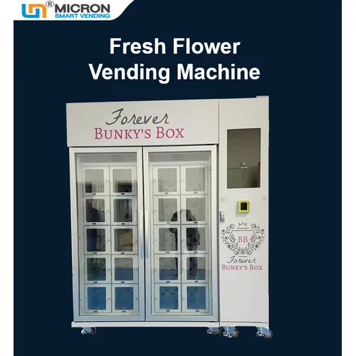 Fresh Flower vending machine with cooling locker keep flower fresh, locker size customizable, can sell Bouquet